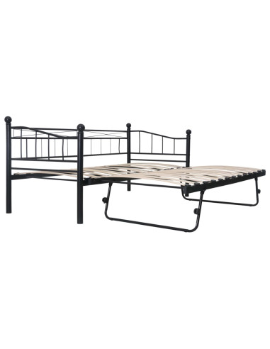 Giroletto Nero in Acciaio 180x200/90x200 cm