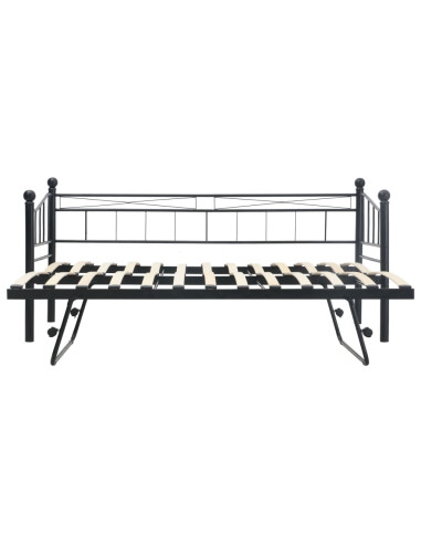 Giroletto Nero in Acciaio 180x200/90x200 cm