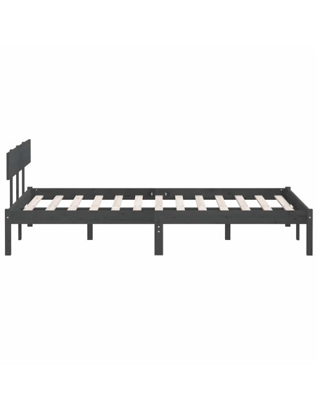 Giroletto Grigio in Legno Massello di Pino 140x200 cm