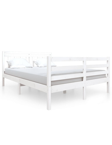 Giroletto Bianco in Legno Massello 140x190 cm