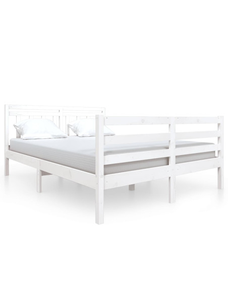 Giroletto Bianco in Legno Massello 140x190 cm