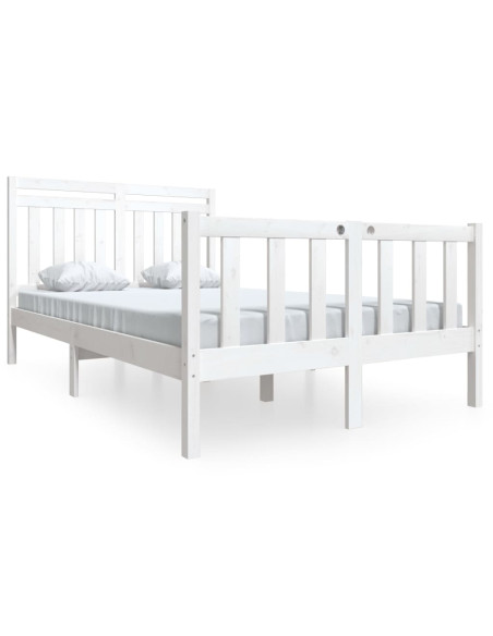 Giroletto Bianco in Legno Massello 140x200 cm