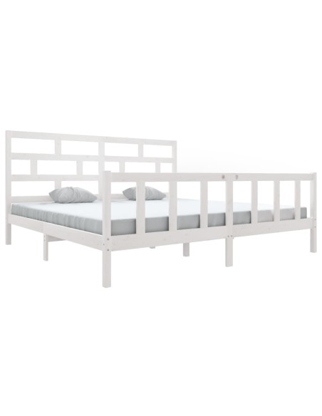 Giroletto Bianco in Legno Massello 180x200 cm Super King