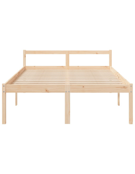 Letto per Anziani 120x200 cm in Legno Massello di Pino