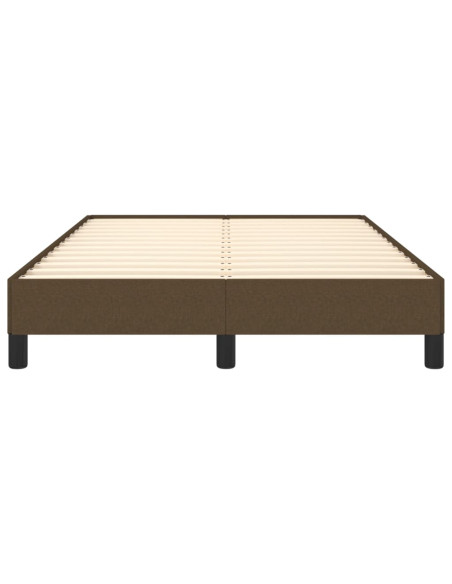 Giroletto senza Materasso Marrone Scuro 120x200 cm Tessuto