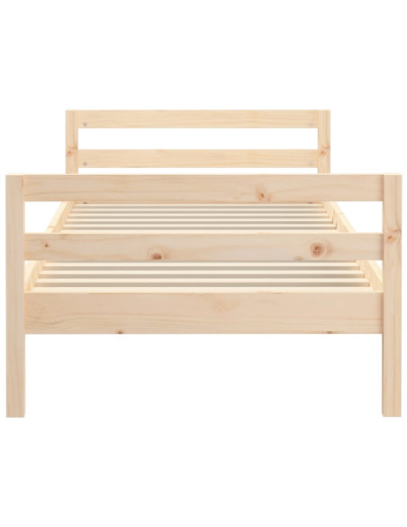 Giroletto senza Materasso 80x200 cm in Legno Massello Pino