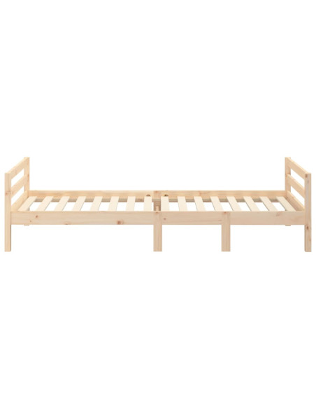 Giroletto senza Materasso 80x200 cm in Legno Massello Pino