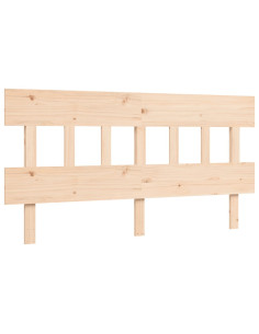 Letto per Anziani con Testiera 160x200 cm in Legno Massello 2