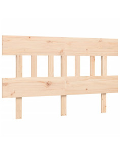 Letto per Anziani con Testiera 120x200 cm in Legno Massello 2