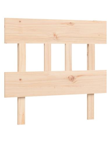 Letto per Anziani con Testiera Single in Legno Massello