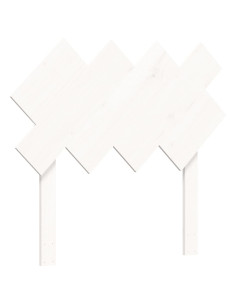 Letto per Anziani con Testiera Bianco 90x200 cm Legno Massello 2