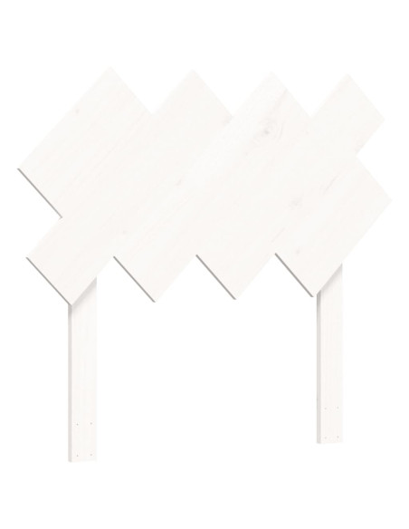 Letto per Anziani con Testiera Bianco 90x200 cm Legno Massello