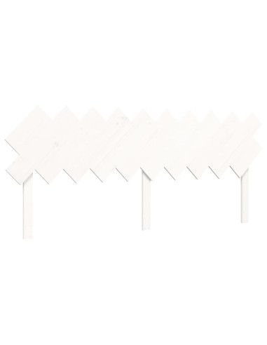 Letto per Anziani con Testiera Bianco 200x200 cm Legno Massello