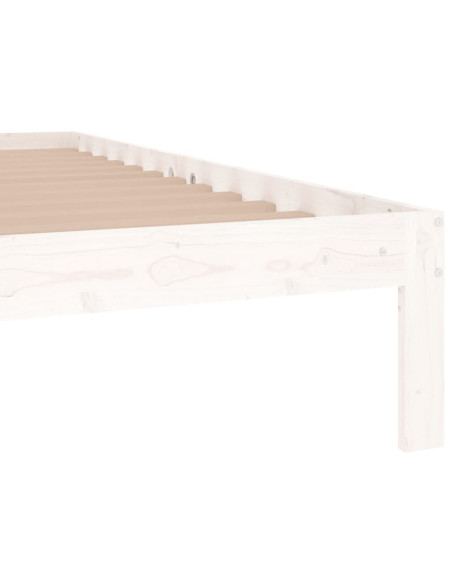 Giroletto Bianco in Legno Massello 120x190 cm Small Double