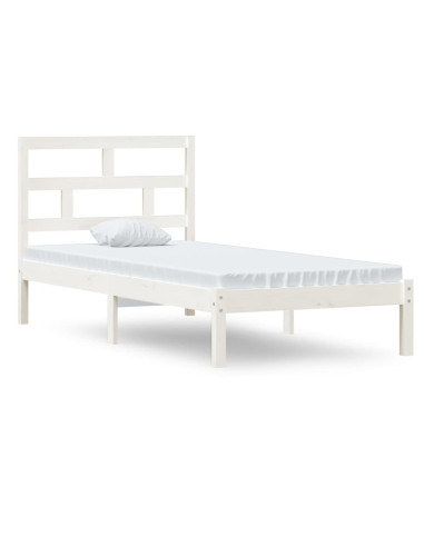 Giroletto Bianco 90x190 cm Single in Legno Massello