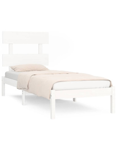 Giroletto Bianco in Legno Massello 90x190 cm Single