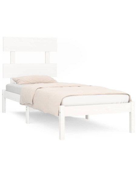 Giroletto Bianco in Legno Massello 90x190 cm Single