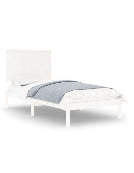 Giroletto Bianco in Legno Massello 90x190 cm Single