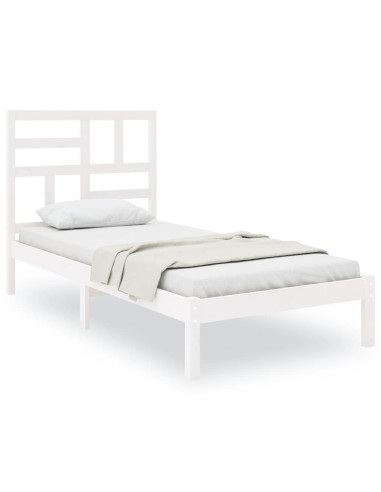 Giroletto Bianco in Legno Massello 90x190 cm Single