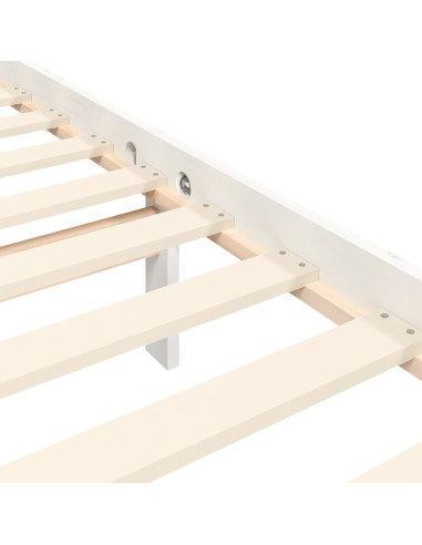 Giroletto con Testiera Bianco Small Double Legno Massello