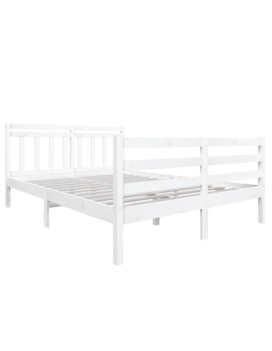 Giroletto Bianco 135x190 cm Double in legno Massello