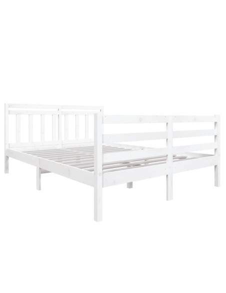 Giroletto Bianco 135x190 cm Double in legno Massello