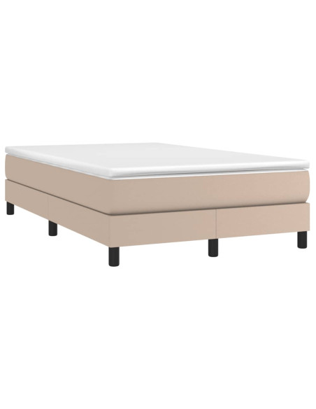 Giroletto a Molle con Materasso Cappuccino 120x190cm Similpelle