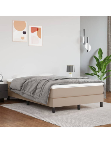 Giroletto a Molle con Materasso Cappuccino 120x190cm Similpelle