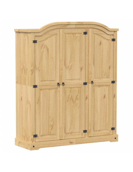 Armadio Corona 151,5x52x186 cm in Legno Massello di Pino