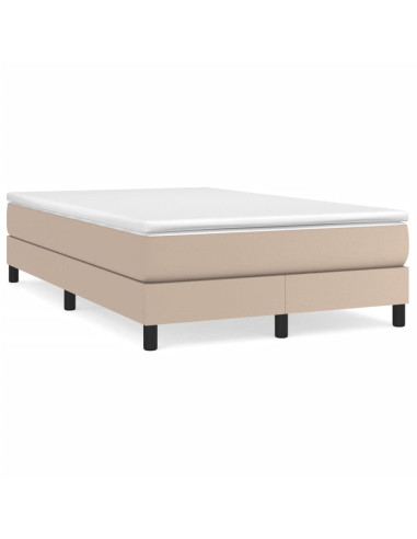 Giroletto a Molle con Materasso Cappuccino 120x200cm Similpelle