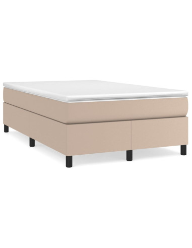 Giroletto a Molle con Materasso Cappuccino 120x200cm Similpelle