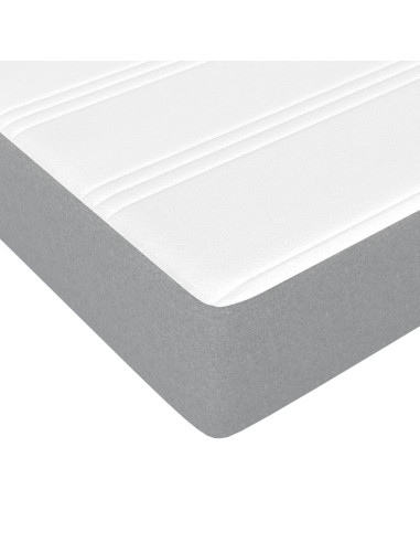 Letto Cassetti e Materasso Marrone Cera 200x200cm Massello Pino