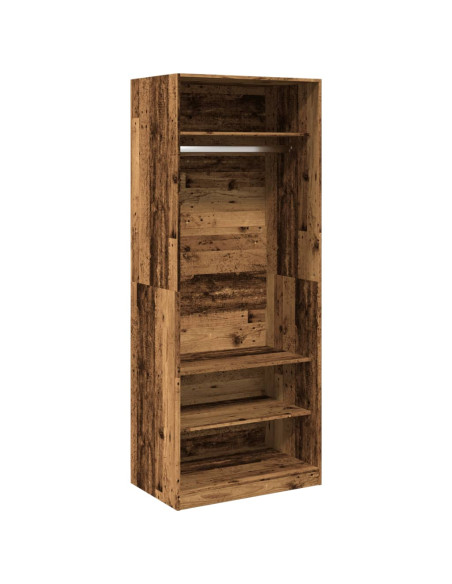 Armadio Legno Antico 80x50x200 cm in Legno Multistrato