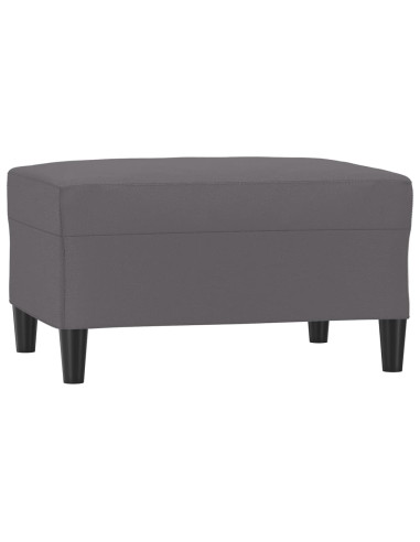 Poggiapiedi Grigio 70x55x41 cm in Similpelle