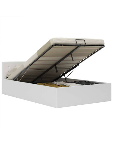 Giroletto con Contenitore Idraulico Bianco Similpelle 120x200cm