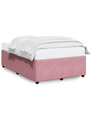 Giroletto senza Materasso Rosa 120x190 cm Velluto