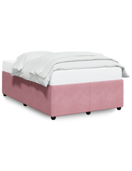 Giroletto senza Materasso Rosa 120x190 cm Velluto