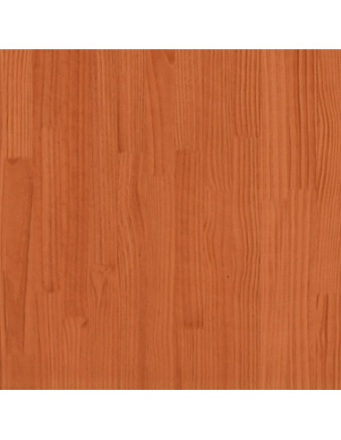 Giroletto con Testiera Marrone Cera 90x190 cm Massello Pino