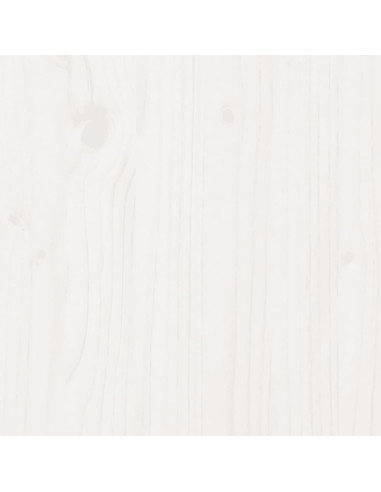 Letto Anziani con Testiera Bianco 200x200cm Legno Massello Pino