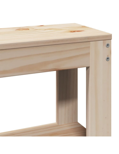 Letto per Anziani con Testiera 180x200 cm Legno Massello Pino