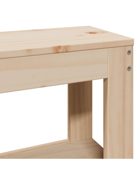 Letto senza Materasso 140x200 cm in Legno Massello di Pino