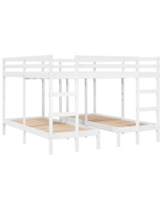 Giroletto Castello Triplo Bianco 200x200/80x200cm Massello Pino