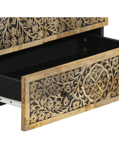 Credenza 60x33x110 cm in Legno Massello di Mango