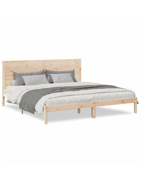 Giroletto Extra Lungo senza Materasso 200x210 cm Legno Massello