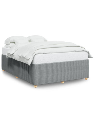 Giroletto senza Materasso Grigio Chiaro 160x200 cm Tessuto