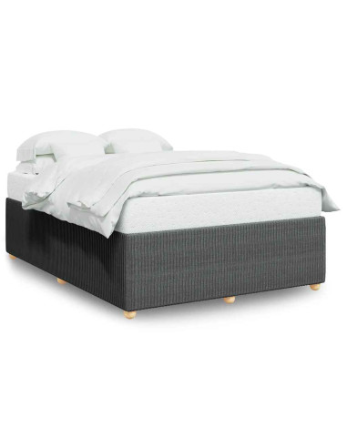 Giroletto senza Materasso Grigio Scuro 160x200 cm Tessuto