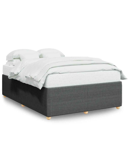 Giroletto senza Materasso Grigio Scuro 160x200 cm Tessuto