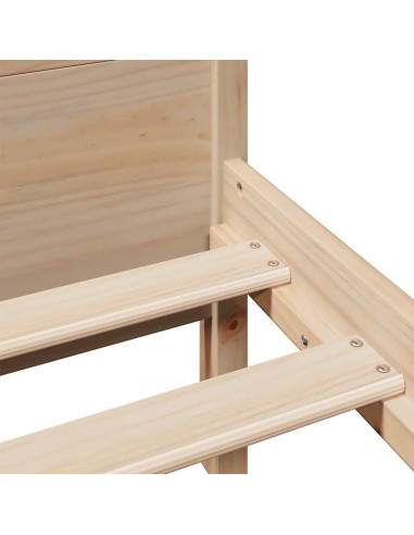 Letto senza Materasso 180x200 cm in Legno Massello di Pino