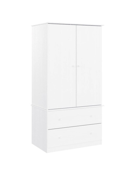 Armadio ALTA Bianco 90x55x170 cm in Legno Massello di Pino