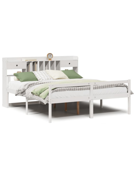 Giroletto con Libreria senza Materasso 180x200 cm in Legno Pino